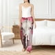 thumbnail image 4 of Fotbe Flower White Cow Pantalones de Pijama para Mujer, Pantalones de Dormir, Pantalones Pj con Cordón y Bolsillos-XX-Large, 4 of 6