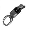 thumbnail image 2 of Universal Car Key Holder Zinc Alloy car key Vehicle Start Key Ring Buckle Keychain Automotive Accessory, Black Leather, 2 of 5