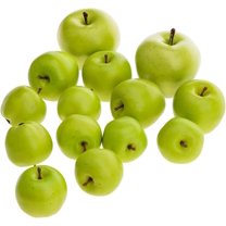 12 PCS Fake Lifelike Mini Red Apples Artificial Realistic Model Props Decoration Home Party Faux Plastic Fruit Ornament Festival Kitchen