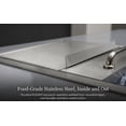 thumbnail image 2 of Undercounter Drop In Ice Chest,Stainless Steel Ice Cooler With 201 Grade Metal,Sliding Cover Prevents Debris Contamination,Commercial Ice Bin For Home Bar Or Cafe,52 L, 2 of 9