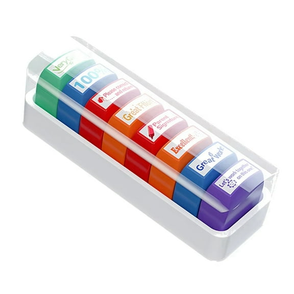 NEW Teacher Stamps Encourage Students to Print Their Own Grading Stamps, English and Comments