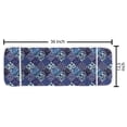 thumbnail image 2 of Checkered Microwave Oven Cover, Patchwork Style Damask Motifs in Geometric Violet Tones Floral Swirls Scrolls, Water Resistant Organizer with Pockets for Kitchen, 36" x 12", Multicolor, by Ambesonne, 2 of 4