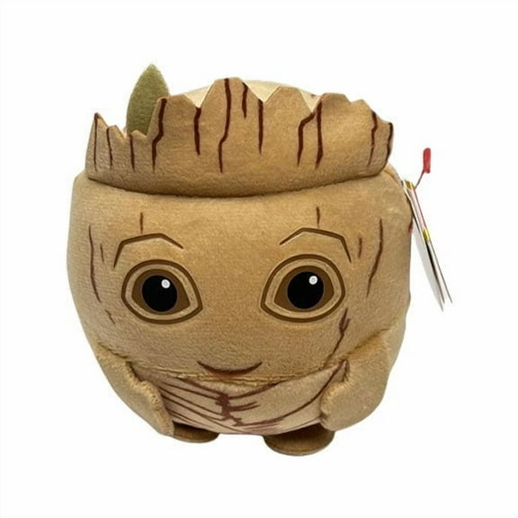 TY Puffies Beanie Balls Plush - Groot Marvel 3 Inch Collectible Soft Toy for Kids and Fans