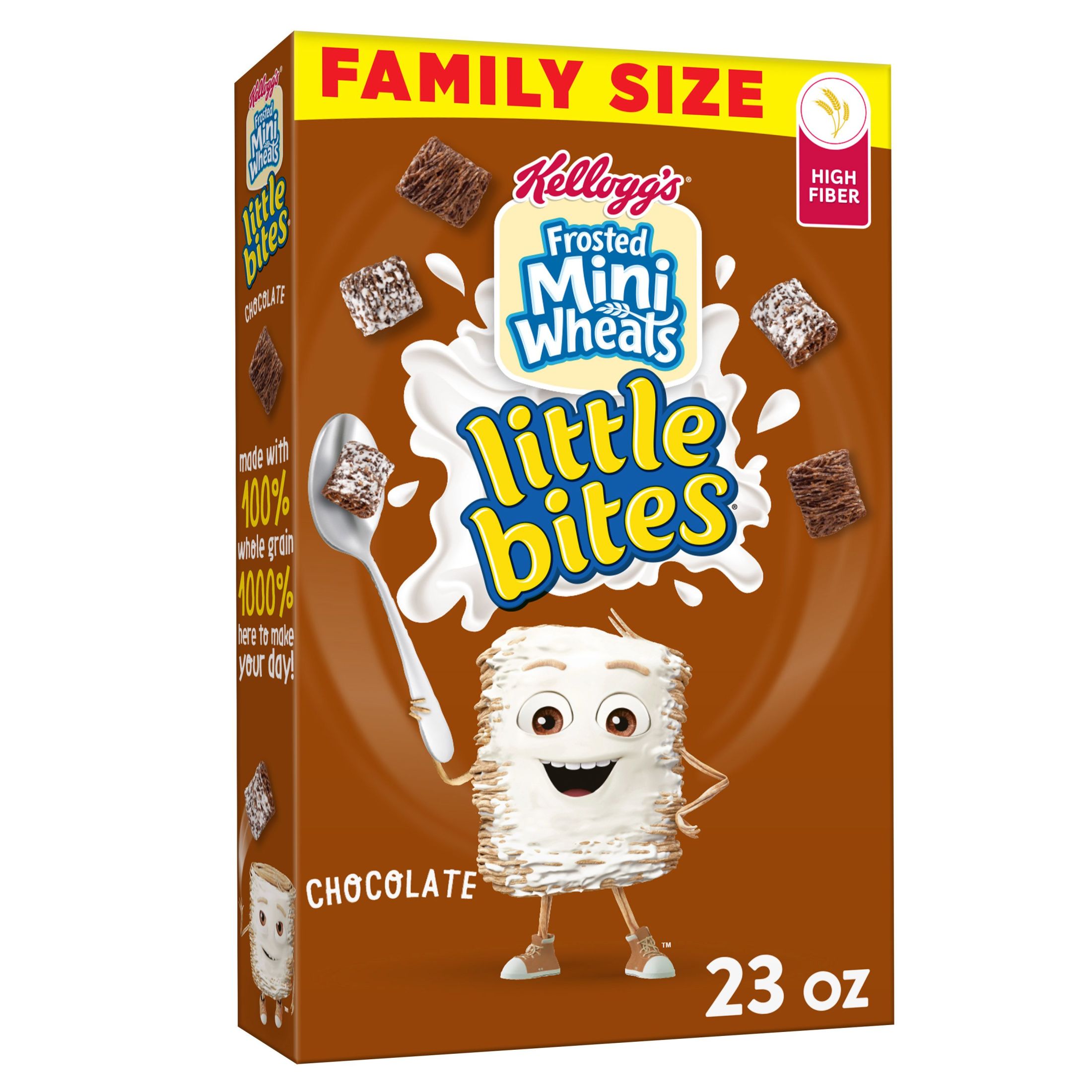 Kellogg's Frosted MiniWheats Little Bites Chocolate Cold Breakfast Cereal, 23 oz