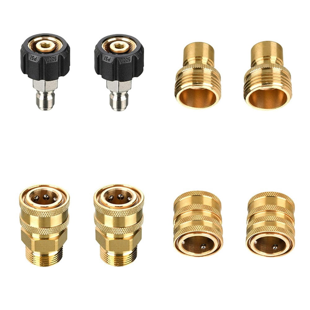 Pressure Washer Quick Disconnect Kit M22 Swivel to 3/8'' Quick Connect Adapter
