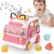thumbnail image 1 of Bus car toy baby children baby early education puzzle universal electric car music hand beat drum, 1 of 4