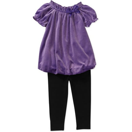 Healthtex Baby Girls' Velour Tunic And L