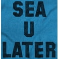 thumbnail image 2 of Funny Beach Lover Sea You Ocean Vibes Womens Slim Fit Graphic Tee Brisco Brands S, 2 of 5