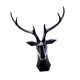 thumbnail image 3 of Decoración de pared de cabeza de ciervo, escultura geométrica de pared de cabeza de ciervo, figura de animal, decoración de cabeza de ciervo 3D L Negro, 3 of 9