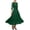 Green, variant on Round Neck Lace Dress Evening Dress Skirt Solid Color Dress For Women Fashion Half Sleeve Long Dress For Women Blue L