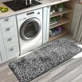 thumbnail image 3 of Black and Tan Leopard Print Kitchen Rug Mat,Kitchen Runner Rugs Non Skid Washable,Decorative Kitchen Floor Mats for Kitchen,Sink,Laundry,17"x47.2", 3 of 7