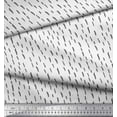 thumbnail image 2 of Soimoi White Rayon Crepe Fabric Brush Stroke Abstract Printed Fabric 1 Yard 46 Inch Wide, 2 of 3