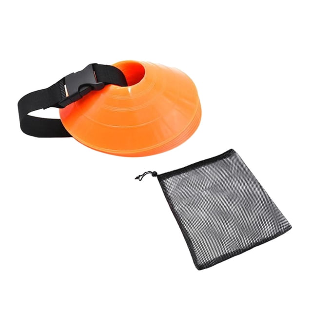 Conos de fútbol Strade Fareast Limited de agilidad 12 piezas naranja con bolsa de malla