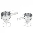 thumbnail image 5 of 600/1200ML Oil Bucket with Holder Stainless Steel Funnel Dispenser Cupcake Pancake Batter Octopus Ball Kitchen Baking Tool, 5 of 6