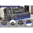 thumbnail image 3 of Hybition Living Room Furniture Set, 3 Pieces,Power Recliner Sofa with LED Light, Reading Light, Wireless Charging, Loveseat with Cup Holders, Storage, Bluetooth Speaker, Single Chair with Storage-Colo, 3 of 5