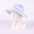 thumbnail image 5 of WQNVRNR Toddler Baby Sun Hat- Bucket Hat UPF 50+ Sun Protection Wide Brim Adjustable Beach Hats Blue Size 6-12M, 5 of 5