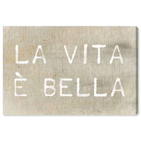 Runway Avenue Typography And Quotes Wall Art Canvas Prints Life Is Beautiful Home Decor 30 X 20 Brown White Walmart Com Walmart Com
