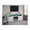 White, variant on Ambrose 70"W Gray Walnut Engineered Wood Fireplace TV Console w/LED+Heater+Shlv