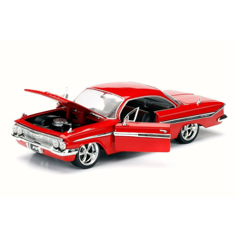 1961 Dom's Chevy Impala F8 Fate of Furious, Red - Jada 98426 - 1