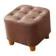 thumbnail image 4 of yuksok Petit Repose-Pieds Antidérapant Pouf Décoratif pour Chambre Entrée Canapé Brun, 4 of 9
