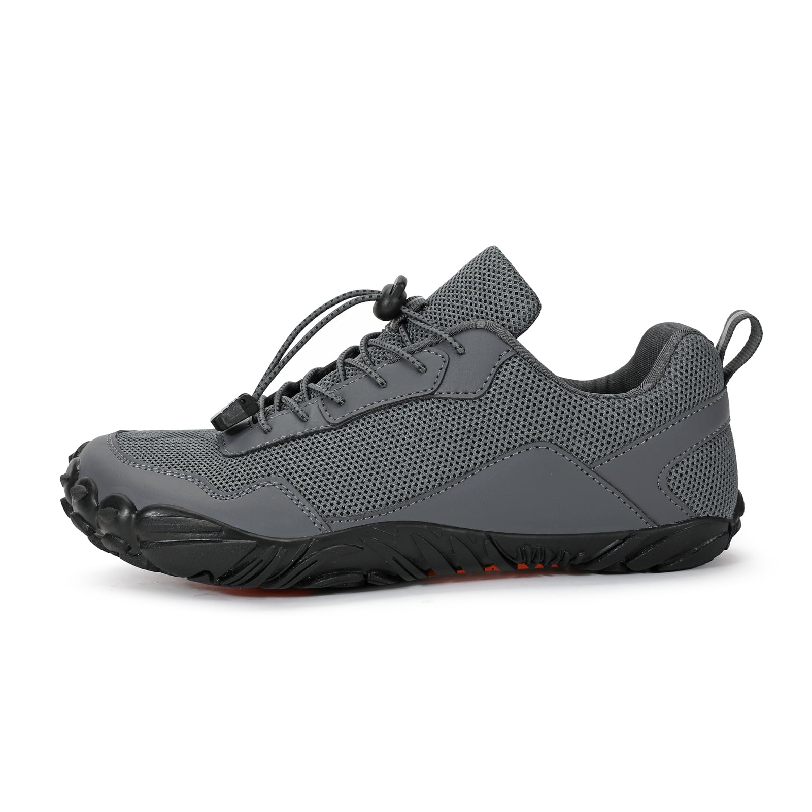 Barefoot Water Shoes Mens Trail Runner Wide Toe Box Hiking Shoes Minimalist Zero Drop Sole Quick Dry Water Sports Sneakers Dark Gray 45