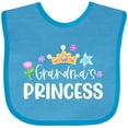 thumbnail image 3 of Inktastic Grandma's Princess Crown and Flowers Girls Baby Bib, 3 of 4