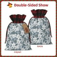 thumbnail image 2 of Sikiie Lilies Flowers Christmas Gift Bags Drawstring Gift Bags Sacks Drawstring Bag Holiday Linen Xmas Wrapping Bags for Presents Party Gift-Black, 2 of 8