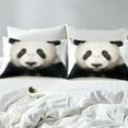 thumbnail image 3 of Panda Twin Fitted Sheet Cute Animal Panda Bed Sheets 2 Pcs,Lovely Panda Bed Set Animal Panda Bedding Set Black And White Panda Quiult(No Top Sheet), 3 of 5