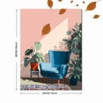 thumbnail image 3 of Mid Century Modern Armchair and Plants Canvas Print, Wall Decor for Living Room Bedroom Office Cafe Study Apartment, 3 of 8