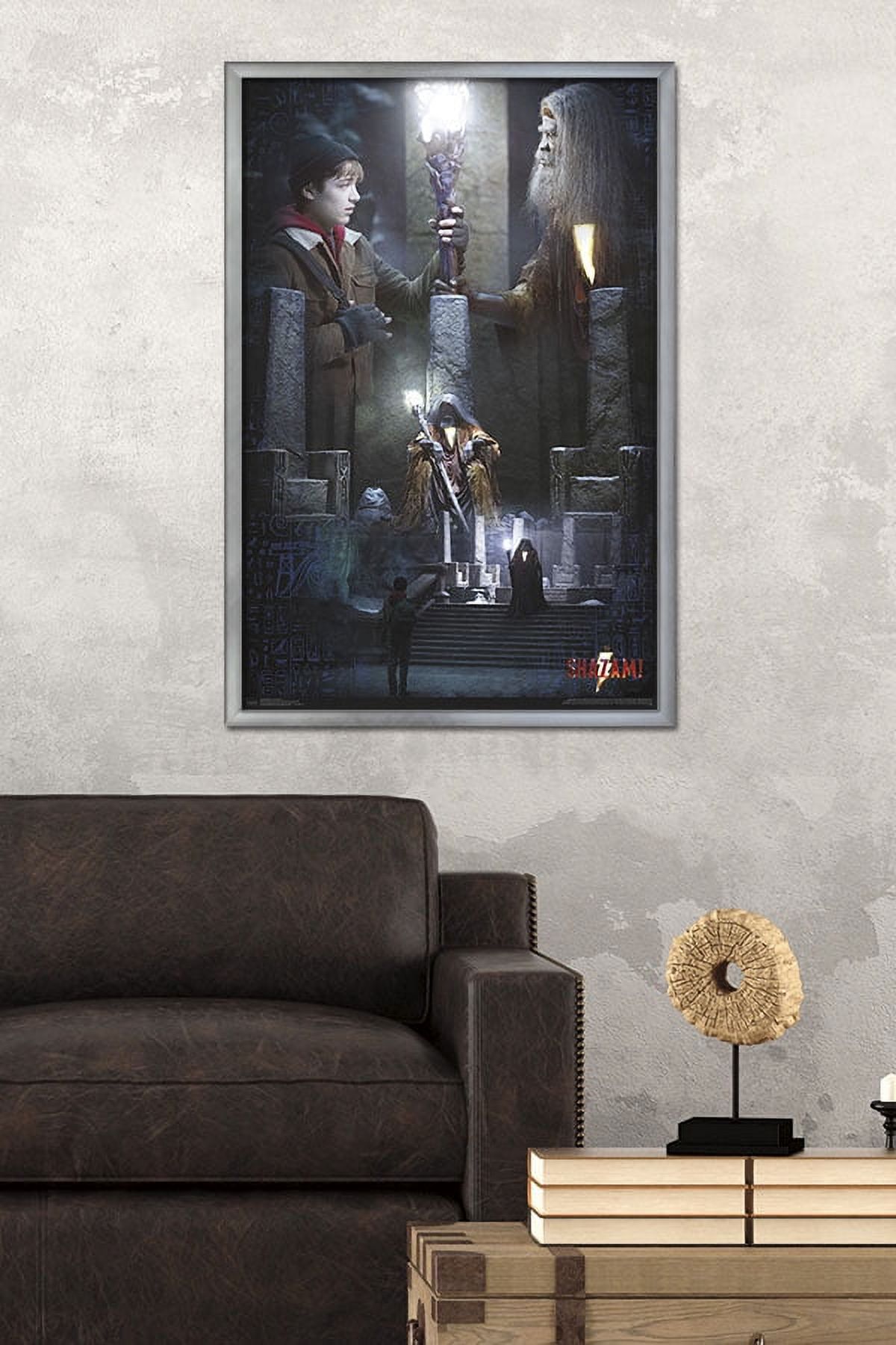 DC Comics Movie - Shazam - The Wizard Wall Poster, 22.375" x 34", Framed