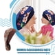 thumbnail image 3 of Impresión de coches de seda Lissom Diseño floral Moda Multicolor Suavidad Multicolor Headwee Headwrap Turbans Satin Caps de dormir Café Inevent AP008220-04, 3 of 6