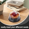 thumbnail image 4 of SHISUYAN 100 Pcs Conteneur Lune Portable Transparent pour Nourriture pour Animaux, 4 of 6