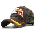thumbnail image 3 of Gorra de béisbol con cabeza de águila y letras bordadas con bandera estadounidense, USB, 3 of 6