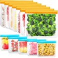 thumbnail image 1 of 12pcs Reusable Storage Bags. Bpa Free Reusable Freezer Bags, 1 of 3