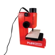 MindWare Play Make 4-in-1 Cool Tool Workshop - Transitions Into a Drill Press, Wood Lathe, Jigsaw or Sander - Woodworking Power Tool Made Safe & Easy for Kids - Ages 8+