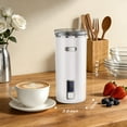 thumbnail image 3 of Auseo Milk Frother, 6-in-1 Electric Milk Steamer, Automatic Warm and Cold Foam Maker and Milk Warmer for Latte, Cappuccinos, Macchiato, Chocolate, White, 3 of 8