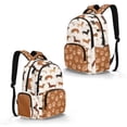 thumbnail image 2 of Xixirimido Cute Dachshunds & Paw Print 17" School Backpack for Girls Boys High School Book Bag Cute Backpack Lightweight Middle School Back Pack Daypack Elementary, 2 of 8