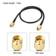 thumbnail image 2 of Uxcell 1ft RG174 50Ohm SMA Male a SMA Male Cable Coaxial Plástico Negro 2pcs, 2 of 5