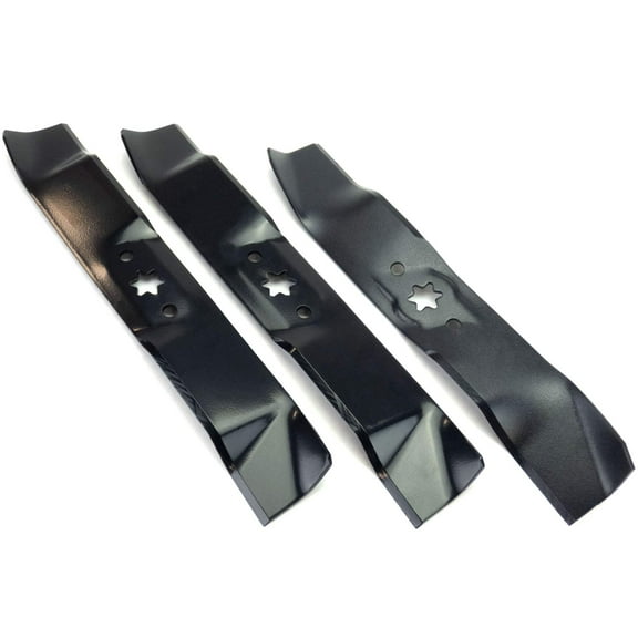 (3) Mulching Blades Compatible With Cub Cadet 46" (2) 742-04125 (1) 742-04124