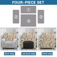 thumbnail image 5 of SCRAWLGOD Colorful Leaf Print Recliner Slipcover-Stretch Soft Slip Reclining Chair Slipcovers, 4-Pieces Furniture Protector for Recliner with Pocket Fitted Sofa Couch Cover, 5 of 7