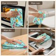 thumbnail image 5 of 6 Pcs Funny Kitchen Towels,Pioneer Flower Floral Print Pattern Microfiber Dish Towels,Kitchen Tea Towels,Kitchen Towel Set (18" X 26"), 5 of 7