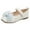 White, variant on LUOGENLI Slippers Girls Slippers Size 4 Big Kids Girls Sandals Fashion New Pattern Water Decoration Cute Bow Flat Bottom Lightweight and Comfortable Hook Loop Princess Shoes White 26