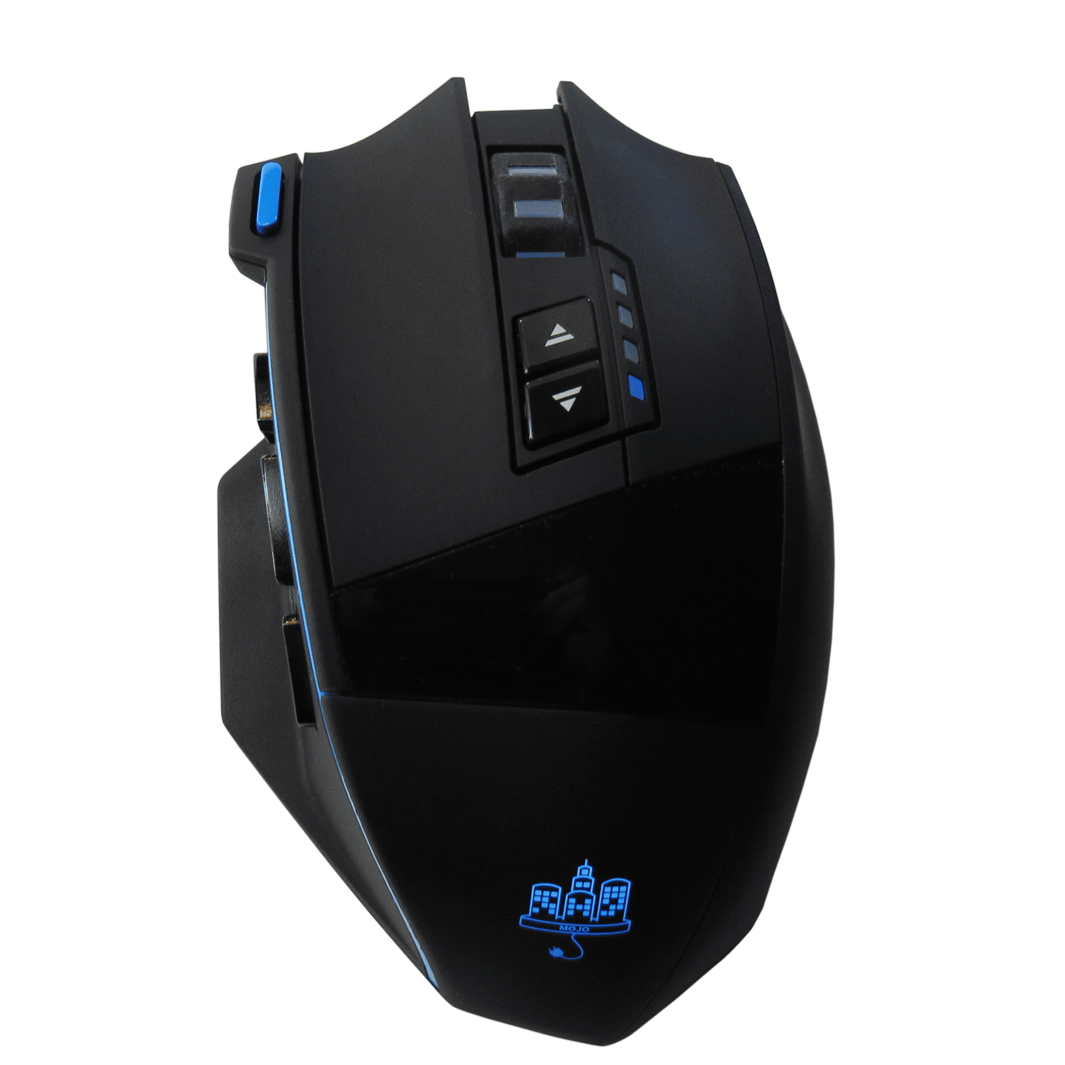 MOJO Pro Performance Mouse Cablato Silenzioso da Gioco w/9 Pulsanti programmabili incluso il Tasto Cecchino (Rapid Fire), 12000 DPI, 1000 Hz, Pulsanti Regolabili in Forza, Profili Personalizzati