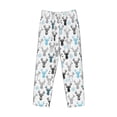 thumbnail image 6 of Daiia Winter Art Blue and Black Moose Men's Sleep Pant with Pockets and Drawstring,Pajama Pants-X-Large, 6 of 9