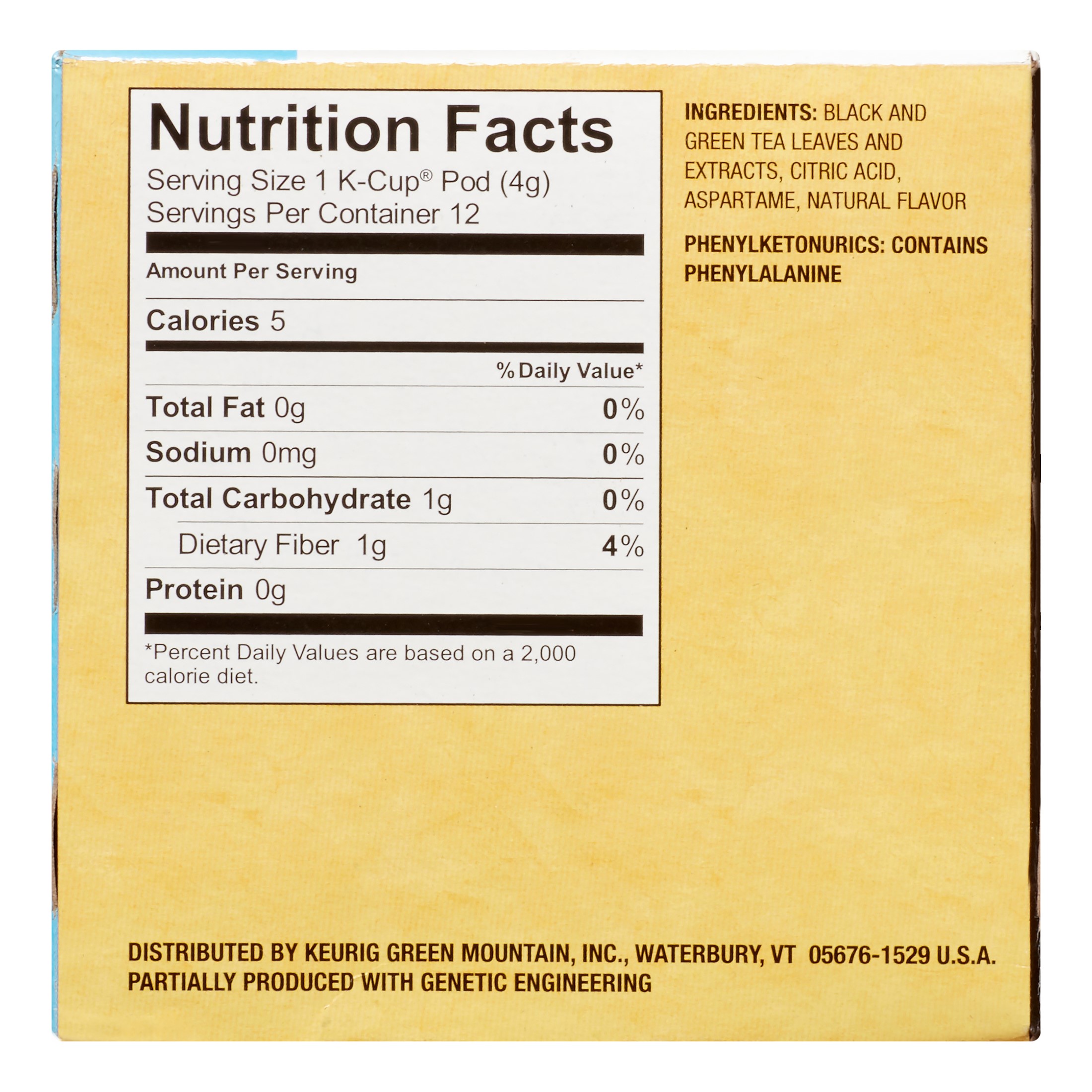 Diet Snapple Lemon Iced Tea K-Cup Pods 