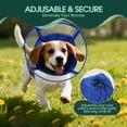 thumbnail image 5 of Kuoser Dog Cone Collar, Soft Adjustable Elizabethan Recovery Cone for Dog, Blue, M, 5 of 8