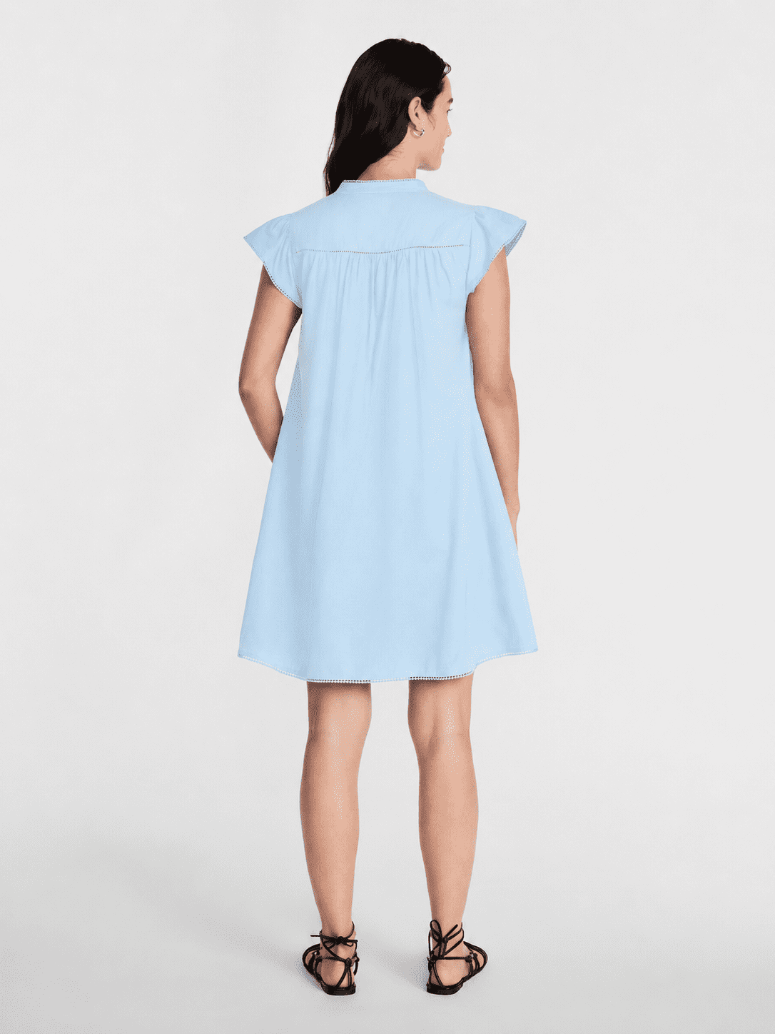 Time and Tru Women's Flutter Sleeve Mini Dress, Sizes XS-XXXL