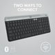 thumbnail image 5 of Teclado Logitech K585, delgado, inalámbrico, multidispositivo, grafito, 5 of 9