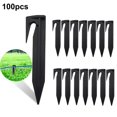 thumbnail image 2 of 100Pcs 8.5cm Lawn Mower Ground Staples Edging Stakes Plastic Yard Garden Boundary Wire Anchor Pegs, 2 of 5