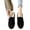 Black, variant on Miluxas Women's Fashion Casual College Style Spring and Summer Thick-Soled Leather Shoes B-Black 9.5(43)